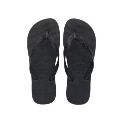 Klapki Havaianas Model 4000029 Kolor Czarny. Czarne klapki Havaianas, z gumy. Za 97.75 zł.