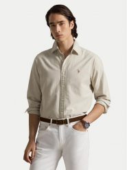 Polo Ralph Lauren Koszula 710792161019 Beżowy jasny Slim Fit. Brązowe koszule Polo Ralph Lauren, l, bez wzorów, z bawełny, bez kołnierzyka, bez ramiączek. Za 689.99 zł.