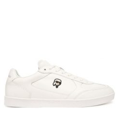Sneakersy KARL LAGERFELD. Białe bluzy z kapturem KARL LAGERFELD, m, bez wzorów, bez kaptura. Za 800.99 zł.