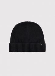 PAKO LORENTE – Czarna czapka męska z wełną. Czarne czapki zimowe Pako Lorente, bez wzorów, z nylonu. Za 149.99 zł.
