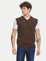 Lindbergh Sweter 30-800221 Brązowy Relaxed Fit. Brązowe swetry rozpinane Lindbergh, l, bez wzorów, z wełny, bez kołnierzyka, bez ramiączek. Za 139.99 zł.
