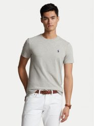 Polo Ralph Lauren T-Shirt Bsr 710680785 Szary Custom Slim Fit. Szare koszulki polo Polo Ralph Lauren, m, bez wzorów, z bawełny, bez kołnierzyka, bez ramiączek. Za 199.99 zł.