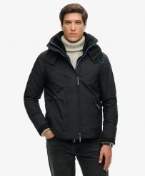 Superdry Kurtka SD-Windcheater Pop Zip Hood Arctic – Ripstop, Slim. Czarne kurtki Superdry, s, bez wzorów, z elastanu, bez kaptura. Za 423.05 zł.