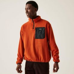 Polar turystyczny męski Frankie Half Zip. Zielone bluzy z polaru Regatta, m, bez wzorów, z polaru, bez kaptura. W wyprzedaży za 113.99 zł.