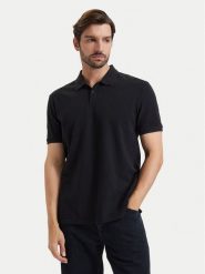Calvin Klein Jeans Polo LV04RH204G Czarny Regular Fit. Czarne koszulki polo Calvin Klein Jeans, m, bez wzorów, z bawełny, bez kołnierzyka, bez ramiączek. Za 329.99 zł.