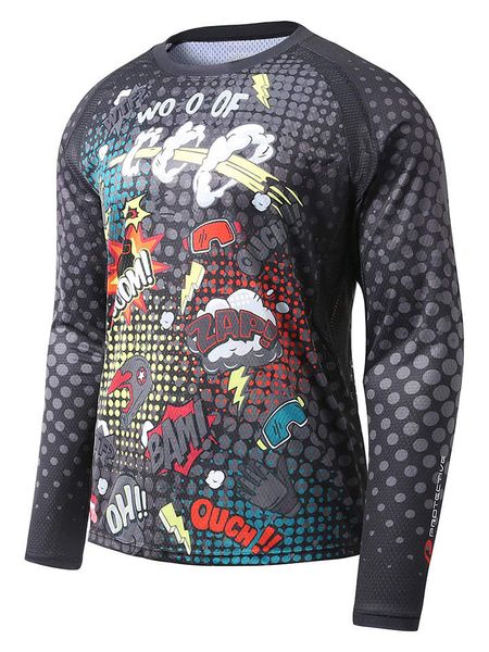 Protective Koszulka kolarska "Boom" w kolorze szarym ze wzorem rozmiar: 5XL. Szare t-shirty sportowe Protective, bez wzorów, z materiału, bez ramiączek, rowerowe. Za 74.81 zł.