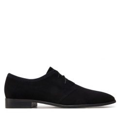 Półbuty Baldowski. Czarne eleganckie półbuty Baldowski, bez wzorów, bez obcasa, bez zapięcia. Za 629.99 zł.