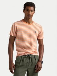 Polo Ralph Lauren T-Shirt 710956828002 Pomarańczowy Custom Slim Fit. Brązowe koszulki polo Polo Ralph Lauren, m, bez wzorów, z bawełny, bez kołnierzyka, bez ramiączek. Za 269.99 zł.