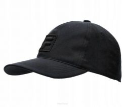 Czapka tenisowa Fila Cap Max czarna. Czarne czapki z daszkiem Fila, bez wzorów, z materiału. Za 79.00 zł.