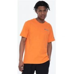 Męska bluza z kapturem Champion pomarańczowa. Brązowe bluzy z kapturem Champion, m, bez wzorów, z bawełny, z kapturem. Za 67.83 zł.