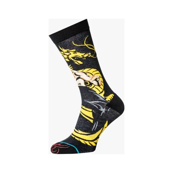 Stance Skarpety Dragon , czarny, rozmiar L. Czarne skarpety Stance, bez wzorów, z bawełny. W wyprzedaży za 39.99 zł.