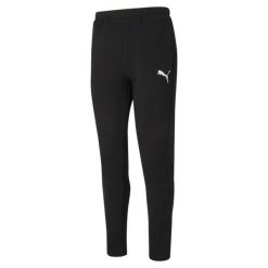 Spodnie męskie Puma EVOSTRIPE. Czarne spodnie treningowe długie Puma, m, bez wzorów, z dresówki. Za 290.00 zł.
