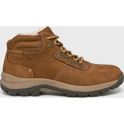 American Club - Buty. Żółte botki sznurowane marki American CLUB, bez wzorów, z materiału. W wyprzedaży za 129.90 zł.