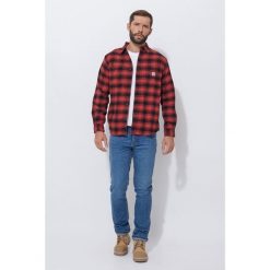 Koszula flanelowa w kratę Carhartt Rugged Flex Midweight. Czerwone koszule Carhartt, xl, bez wzorów, bez kołnierzyka, bez ramiączek. Za 319.00 zł.