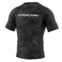 Koszulka Męska Rashguard MMA na Siłownię EXTREME HOBBY HAVOC. Czarne bielizna termoaktywna EXTREME HOBBY, m, bez wzorów, z bawełny, bez ramiączek, do biegania. Za 199.00 zł.