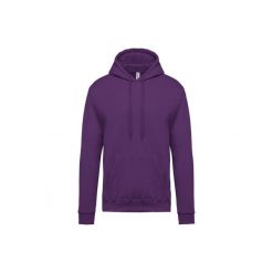 Bluza z kapturem Kariban. Fioletowe bluzy z kapturem KARIBAN, xl, bez wzorów, z bawełny, z kapturem. Za 192.00 zł.