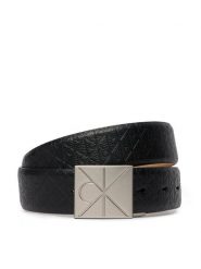 Calvin Klein Pasek Emblem Plaque W/ Aop 35Mm Adj LV04D7082G Czarny. Czarne paski CALVIN KLEIN, bez wzorów, ze skóry. Za 289.99 zł.