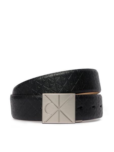 Calvin Klein Pasek Emblem Plaque W/ Aop 35Mm Adj LV04D7082G Czarny. Czarne paski CALVIN KLEIN, bez wzorów, ze skóry. Za 289.99 zł.