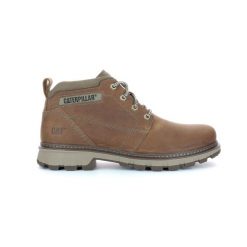Buty do chodzenia męskie Caterpillar Gold Rush. Brązowe buty turystyczne CATerpillar, bez wzorów, z materiału, za kostkę, bez zapięcia, trekkingowe. Za 549.99 zł.