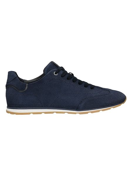 Wojas Skórzane sneakersy w kolorze granatowym rozmiar: 44. Niebieskie buty sportowe casual Wojas, bez wzorów, ze skóry, bez zapięcia. Za 309.95 zł.