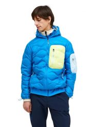Kurtka Peak Performance puchowa męska Helium Utility Down Hood niebieska - XL. Niebieskie kurtki Peak Performance, l, bez wzorów, z materiału, bez kaptura. Za 1,189.00 zł.