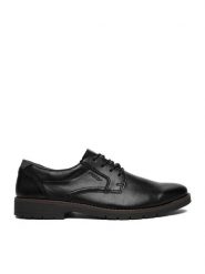 Rieker Półbuty CEO-13900-00 Czarny. Czarne eleganckie półbuty Rieker, bez wzorów, ze skóry, bez obcasa, bez zapięcia. Za 369.99 zł.