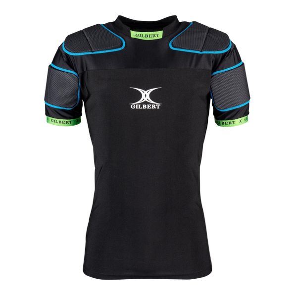 Podkładka pod ramię do rugby Gilbert XP100 US. Czarne odzież kompresyjna gilbert, xl, bez wzorów, z materiału, na fitness i siłownię. Za 316.00 zł.