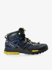 Buty turystyczne męskie AKU Rocket Mid DFS GTX. Niebieskie buty turystyczne Aku, bez wzorów, z gore-texu, bez zapięcia, trekkingowe, gore-tex. Za 499.00 zł.