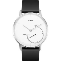 Zegarek sportowy NOKIA Activite Steel Biały (36mm). Białe zegarki smartwatch NOKIA, bez wzorów. Za 779.99 zł.