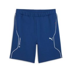 Spodenki sportowe męskie Puma BMW MMS 62414804. Niebieskie krótkie spodenki sportowe Puma, l, bez wzorów, z bawełny. Za 184.03 zł.