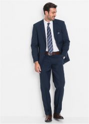 Garnitur (2 części), Regular Fit. Czarne garnitury bonprix, m, bez wzorów. Za 389.99 zł.
