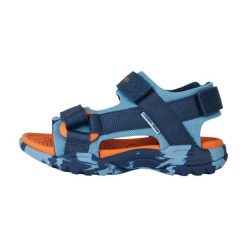 Sandały juniorskie Geox Borealis. Niebieskie sandały Geox, bez zapięcia. W wyprzedaży za 245.20 zł.