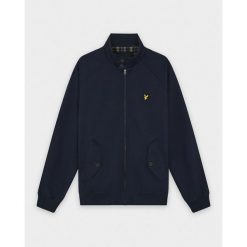 Kurtka bawełniana Lyle & Scott Harrington. Niebieskie kurtki LYLE AND SCOTT, m, bez wzorów, z bawełny, bez kaptura. Za 444.00 zł.
