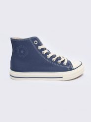 Trampki męskie wysokie niebieskie NN174527 401. Niebieskie trampki BIG STAR, m, bez wzorów, bez zapięcia. W wyprzedaży za 89.00 zł.