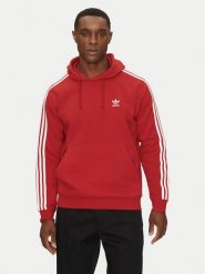 Adidas Bluza adicolor Classics 3-Stripes IR9868 Czerwony Regular Fit. Czerwone bluzy Adidas, l, bez wzorów, z bawełny, bez kaptura. Za 279.99 zł.