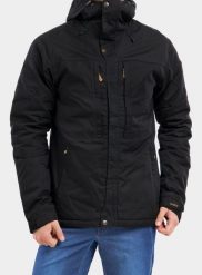 Kurtka zimowa męska Fjallraven Skogso Padded Jacket. Czarne kurtki Fjällräven, na zimę, m, bez wzorów, z bawełny, bez kaptura. Za 1,675.85 zł.