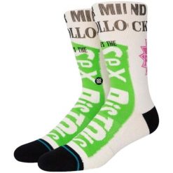 Skarpety Stance Bollocks białe L unisex. Białe skarpety Stance, bez wzorów, z bawełny. Za 80.40 zł.