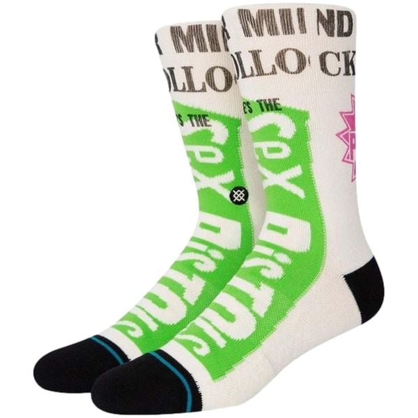 Skarpety Stance Bollocks białe L unisex. Białe skarpety Stance, bez wzorów, z bawełny. Za 80.85 zł.