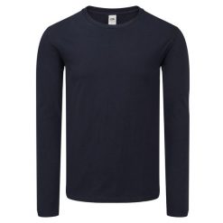 Męska Koszulka Z Długim Rękawem Iconic 150 Classic. Czarne bluzki z długim rękawem Fruit of the Loom, m, bez wzorów, bez kołnierzyka, bez ramiączek. Za 53.99 zł.