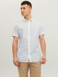 Jack & Jones Koszula "Summer" w kolorze białym rozmiar: S. Białe koszule Jack & Jones, s, bez wzorów, bez kołnierzyka, bez ramiączek. Za 86.99 zł.
