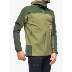 Kurtka softshell męska Haglofs Moran Softshell Hood. Zielone kurtki Haglöfs, m, bez wzorów, z softshellu, bez kaptura. Za 654.99 zł.