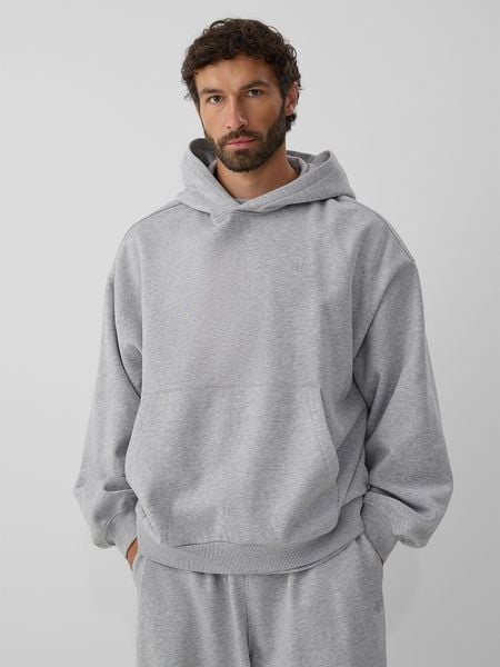 4F Bluza dresowa oversize z kapturem męska - szara M. Szare bluzy 4F, m, bez wzorów, z dresówki, z kapturem. Za 169.99 zł.