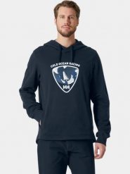 Bluza Męska Helly Hansen Arctic Ocean 2.0. Niebieskie bluzy z kapturem Helly Hansen, m, bez wzorów, z bawełny, z kapturem. Za 459.00 zł.