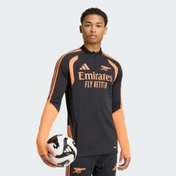 Bluza treningowa Arsenal FC 26/27 Tiro. Czarne bluzy bez kaptura Adidas, s, bez wzorów, z materiału, bez kaptura. Za 394.56 zł.