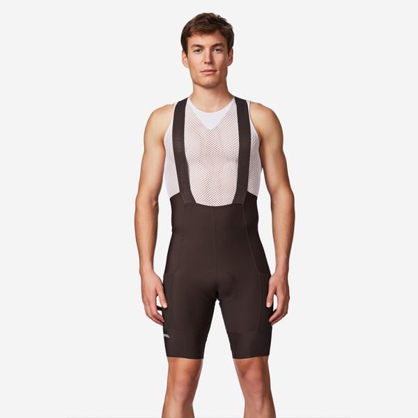 Spodenki rowerowe szosowe męskie Van Rysel Endurance EDR. Brązowe spodenki rowerowe VAN RYSEL, l, bez wzorów, rowerowe. Za 219.99 zł.