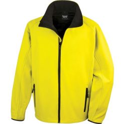 Kurtka Result Softshell Printable. Czarne kurtki RESULT, xl, bez wzorów, z materiału, bez kaptura. Za 116.65 zł.