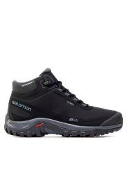 Salomon Trekkingi Shelter Cs Wp 411104 27 V0 Czarny. Czarne botki sznurowane Salomon, bez wzorów, z materiału, bez obcasa, bez zapięcia. Za 649.99 zł.