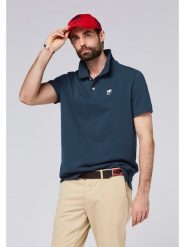 Polo Sylt Koszulka polo w kolorze granatowym rozmiar: XXL. Niebieskie koszulki polo Polo Sylt, xxl, bez wzorów, z bawełny, bez kołnierzyka, bez ramiączek. Za 91.99 zł.