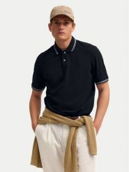 Bugatti Polo 8150-15001E Granatowy Regular Fit. Niebieskie koszulki polo Bugatti, m, bez wzorów, z bawełny, bez kołnierzyka, bez ramiączek. Za 179.99 zł.
