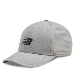 Czapka z daszkiem New Balance. Szare czapki z daszkiem New Balance, bez wzorów. Za 99.99 zł.
